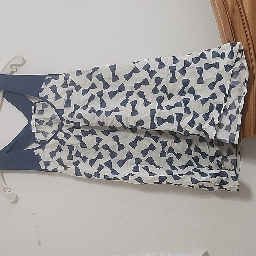 Anthropologie Blue Bird Bow top